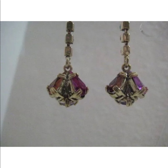 Betsey Johnson Multi-color Cluster Long Earrings - Picture 4 of 6